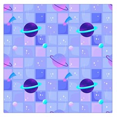 Seamless Pattern Pastel Galaxy Future Square Satin Scarf (36  X 36 ) by Hannah976