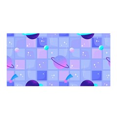 Seamless Pattern Pastel Galaxy Future Satin Wrap 35  X 70  by Hannah976