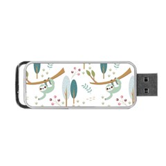 Pattern Sloth Woodland Portable Usb Flash (one Side) by Hannah976