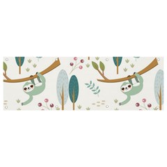 Pattern Sloth Woodland Banner And Sign 9  X 3  by Hannah976