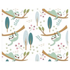 Pattern Sloth Woodland Premium Plush Fleece Blanket (medium) by Hannah976