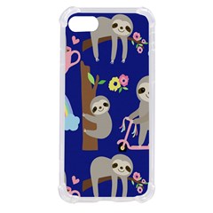 Hand Drawn Cute Sloth Pattern Background Iphone Se by Hannah976