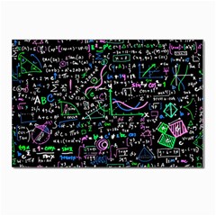 Math Linear Mathematics Education Circle Background Postcard 4 x 6  (pkg Of 10)