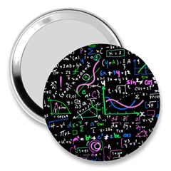 Math Linear Mathematics Education Circle Background 3  Handbag Mirrors by Hannah976