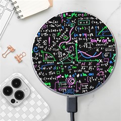 Math Linear Mathematics Education Circle Background Wireless Fast Charger(white) by Hannah976