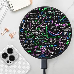 Math Linear Mathematics Education Circle Background Wireless Fast Charger(black) by Hannah976