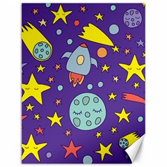 Card With Lovely Planets Canvas 12  X 16  by Hannah976