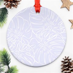 Tropical Monstera Ornament (round) by ConteMonfrey