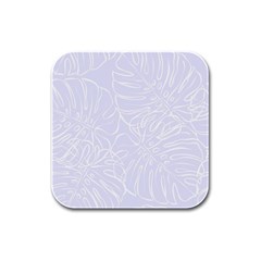 Tropical Monstera Rubber Square Coaster (4 Pack) by ConteMonfrey