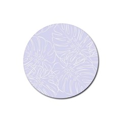 Tropical Monstera Rubber Coaster (round) by ConteMonfrey