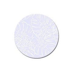 Tropical Monstera Magnet 3  (round) by ConteMonfrey