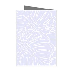 Tropical Monstera Mini Greeting Cards (pkg Of 8) by ConteMonfrey