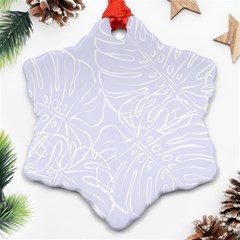 Tropical Monstera Ornament (snowflake) by ConteMonfrey