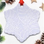 Tropical Monstera Ornament (Snowflake) Front