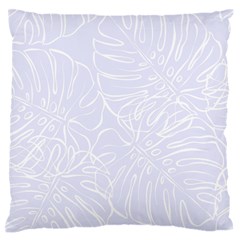 Tropical Monstera Large Premium Plush Fleece Cushion Case (one Side) by ConteMonfrey