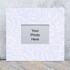 Tropical Monstera White Wall Photo Frame 5  X 7  by ConteMonfrey