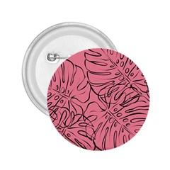 Pink Monstera 2 25  Buttons by ConteMonfrey