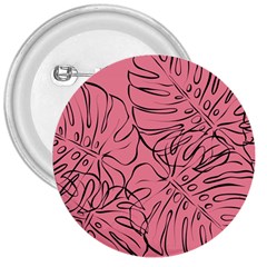 Pink Monstera 3  Buttons by ConteMonfrey