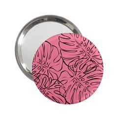 Pink Monstera 2 25  Handbag Mirrors by ConteMonfrey