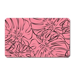 Pink Monstera Magnet (rectangular) by ConteMonfrey