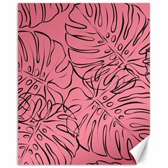 Pink Monstera Canvas 16  X 20  by ConteMonfrey