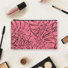 Pink Monstera Cosmetic Bag (medium) by ConteMonfrey