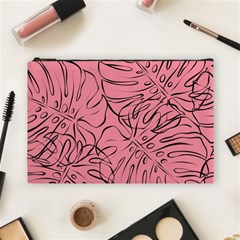 Pink Monstera Cosmetic Bag (large) by ConteMonfrey