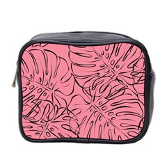 Pink Monstera Mini Toiletries Bag (two Sides) by ConteMonfrey