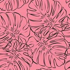 Pink Monstera Play Mat (square) by ConteMonfrey