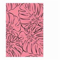 Pink Monstera Small Garden Flag (two Sides) by ConteMonfrey