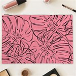 Pink Monstera Cosmetic Bag (XXL) Front