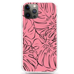 Pink Monstera Iphone 12 Pro Max Tpu Uv Print Case by ConteMonfrey