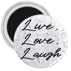 Live Love Laugh Monstera  3  Magnets