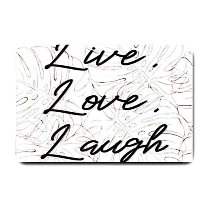 Live love laugh Monstera  Small Doormat