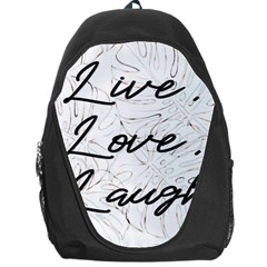 Live Love Laugh Monstera  Backpack Bag