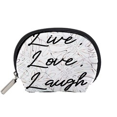 Live Love Laugh Monstera  Accessory Pouch (small)