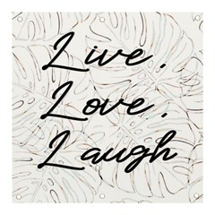 Live Love Laugh Monstera  Banner And Sign 3  X 3  by ConteMonfrey