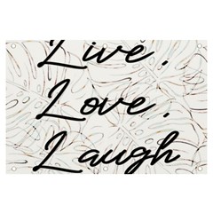 Live Love Laugh Monstera  Banner And Sign 6  X 4  by ConteMonfrey