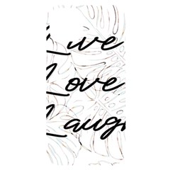 Live Love Laugh Monstera  Iphone 14 Plus Black Uv Print Case by ConteMonfrey