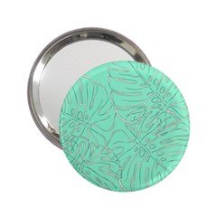 Ocean Monstera 2 25  Handbag Mirrors