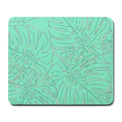 Ocean Monstera Large Mousepad