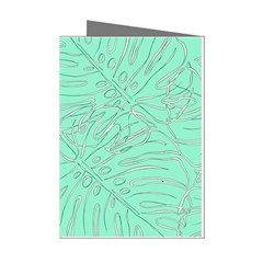 Ocean Monstera Mini Greeting Cards (pkg Of 8)