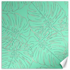 Ocean Monstera Canvas 20  X 20 