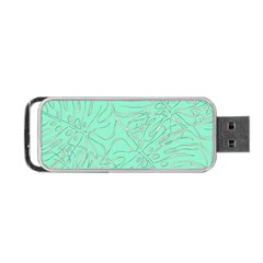 Ocean Monstera Portable Usb Flash (two Sides) by ConteMonfrey