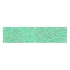 Ocean Monstera Banner And Sign 4  X 1  by ConteMonfrey