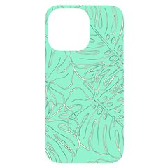 Ocean Monstera Iphone 14 Pro Max Black Uv Print Case by ConteMonfrey