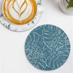 Monsteras Uv Print Round Tile Coaster by ConteMonfrey