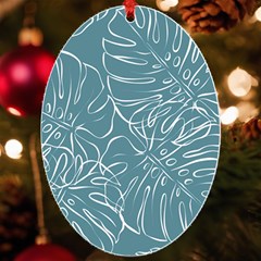 Monsteras Uv Print Acrylic Ornament Oval by ConteMonfrey