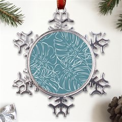 Monsteras Metal Large Snowflake Ornament by ConteMonfrey