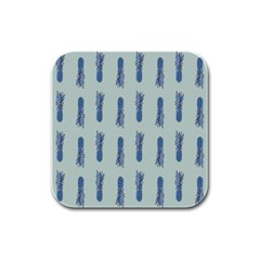 Blue King Pineapple  Rubber Square Coaster (4 Pack) by ConteMonfrey